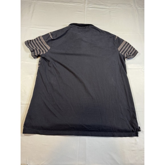 Apt. 9 Other - Apt. 9 Polo‎ Shirt Mens Large Black Gray Short Sleeve Soft Cotton Blend Casual